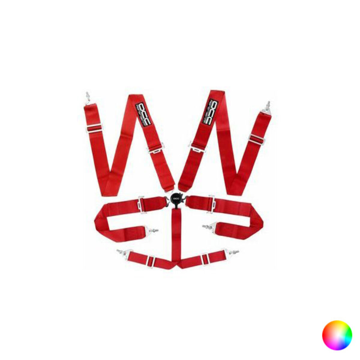 Harness with 6 fastening points Racing OCC Motorsport/Red