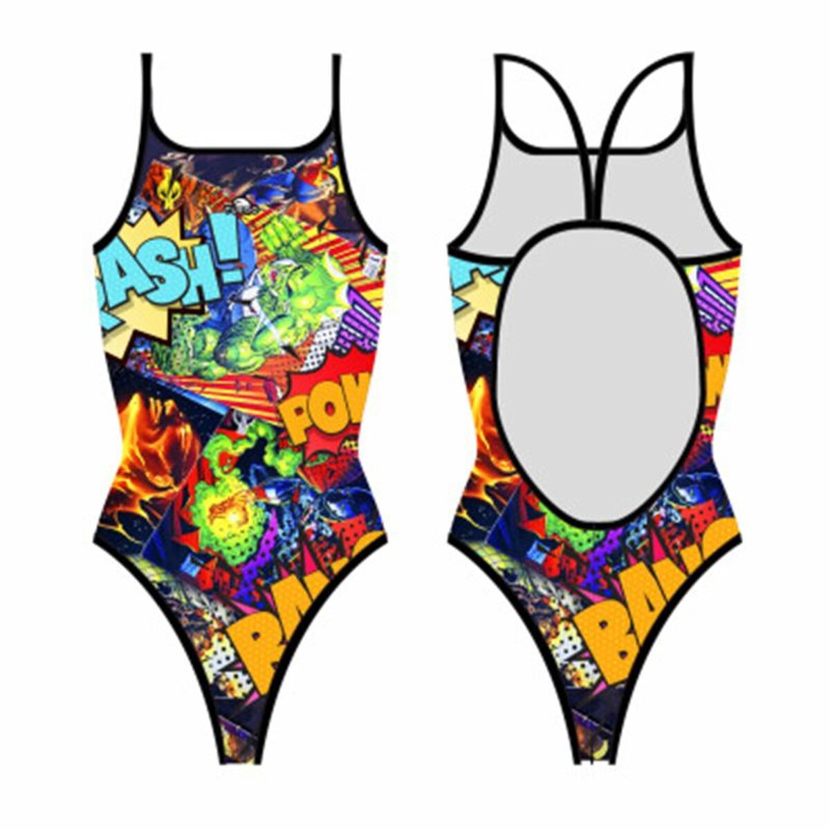 Women’s Bathing Costume Turbo Super Comic Coral/L