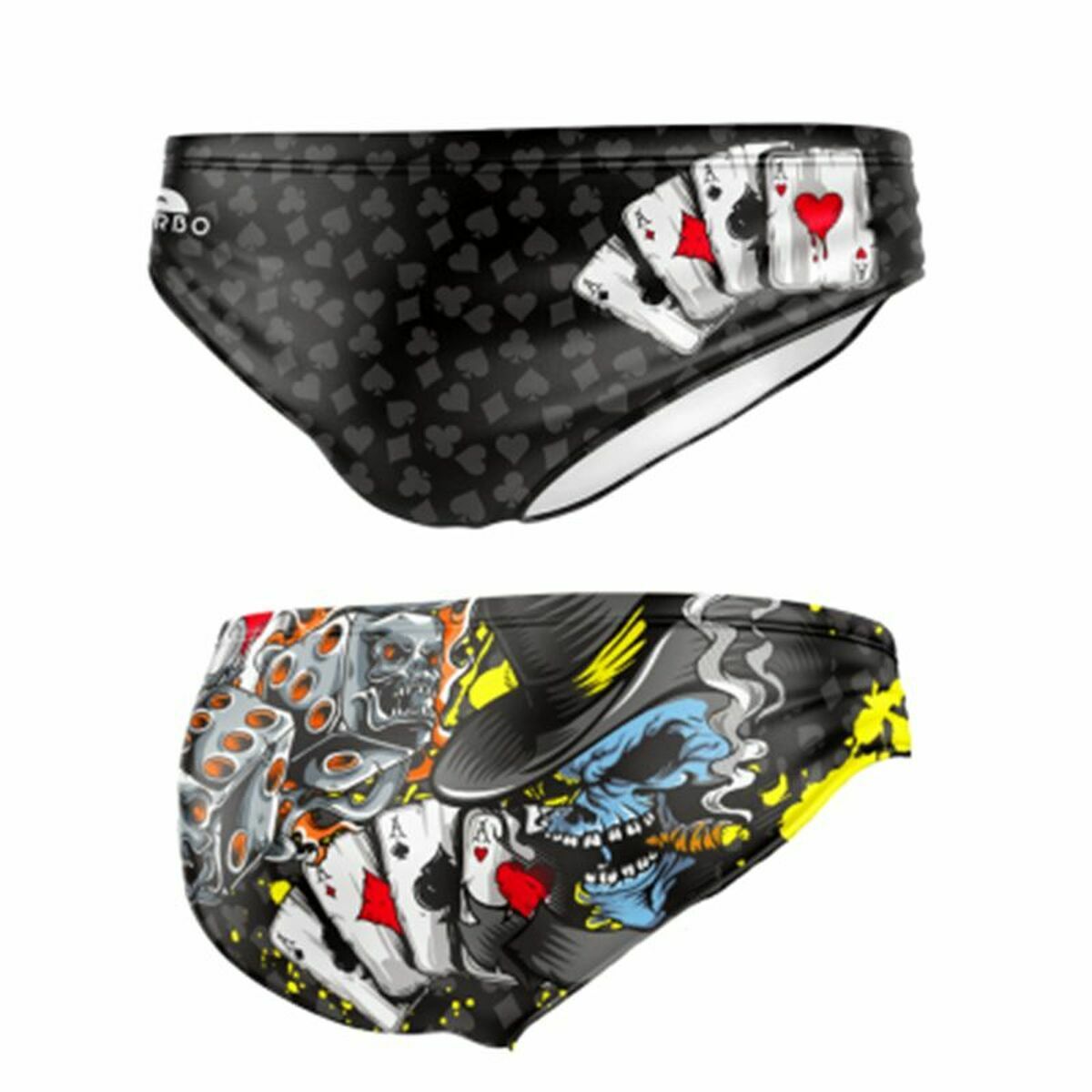 Men’s Bathing Costume Turbo  Fire Dice Black/XL