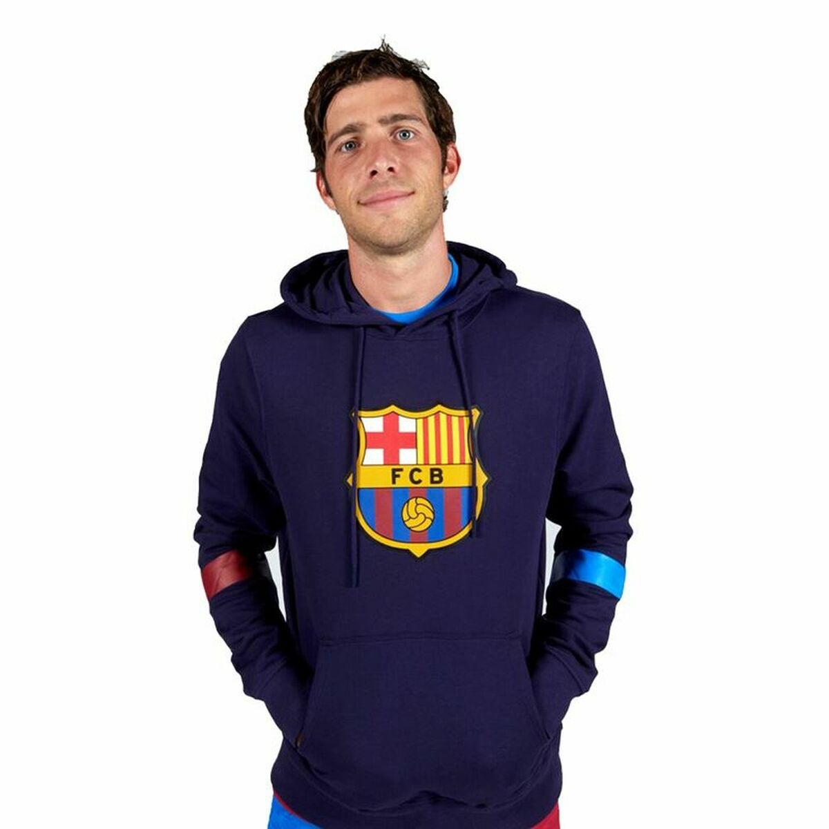 Men’s Hoodie F.C. Barcelona Navy Blue/L