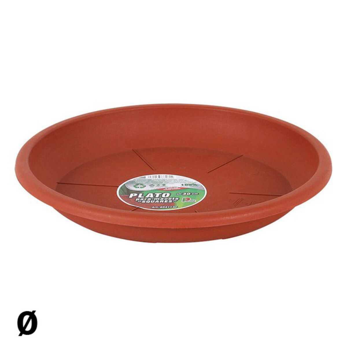 Flower Pot Dish Dem Brown/24 cm