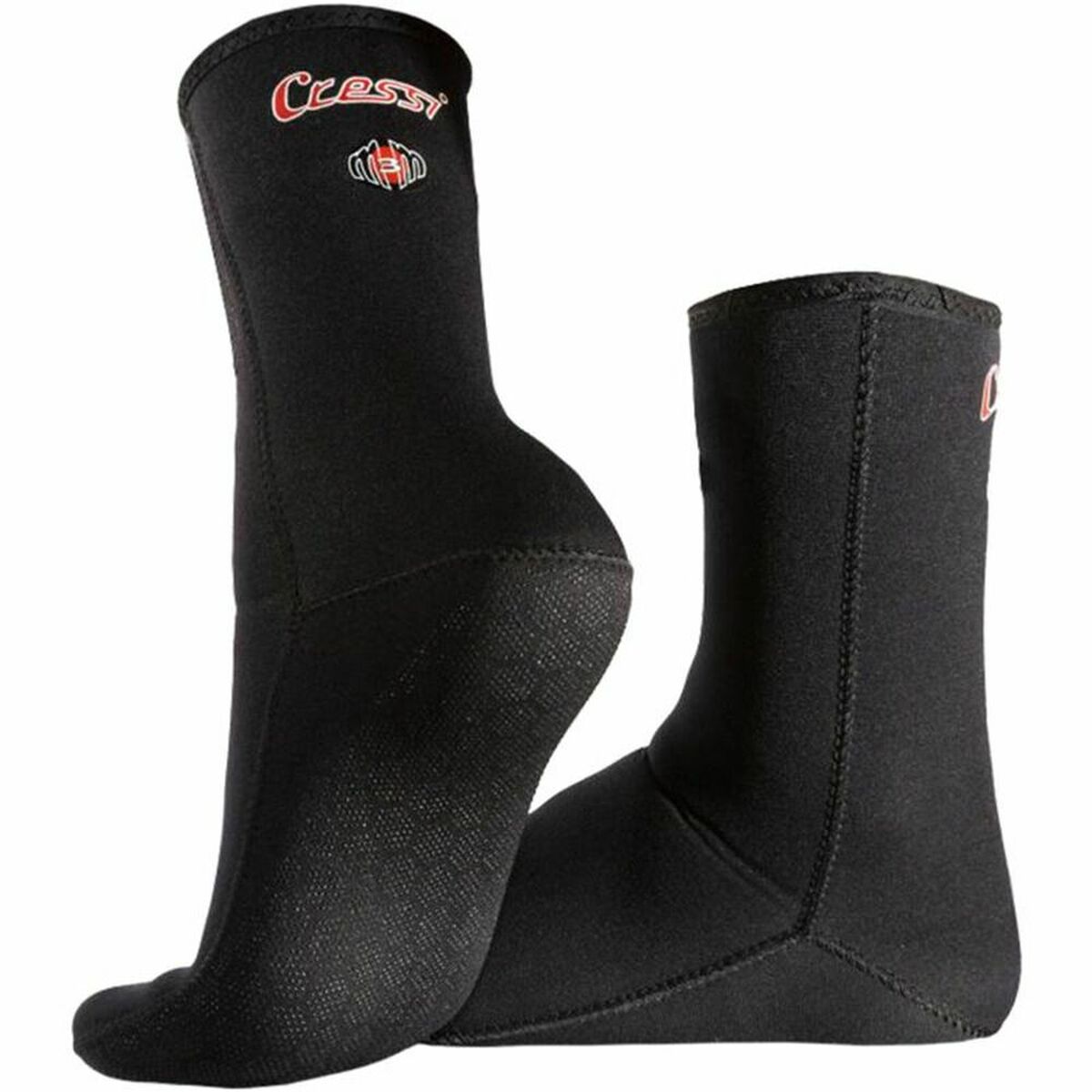 Slippers Cressi-Sub Metallite Scuba diving Black/S