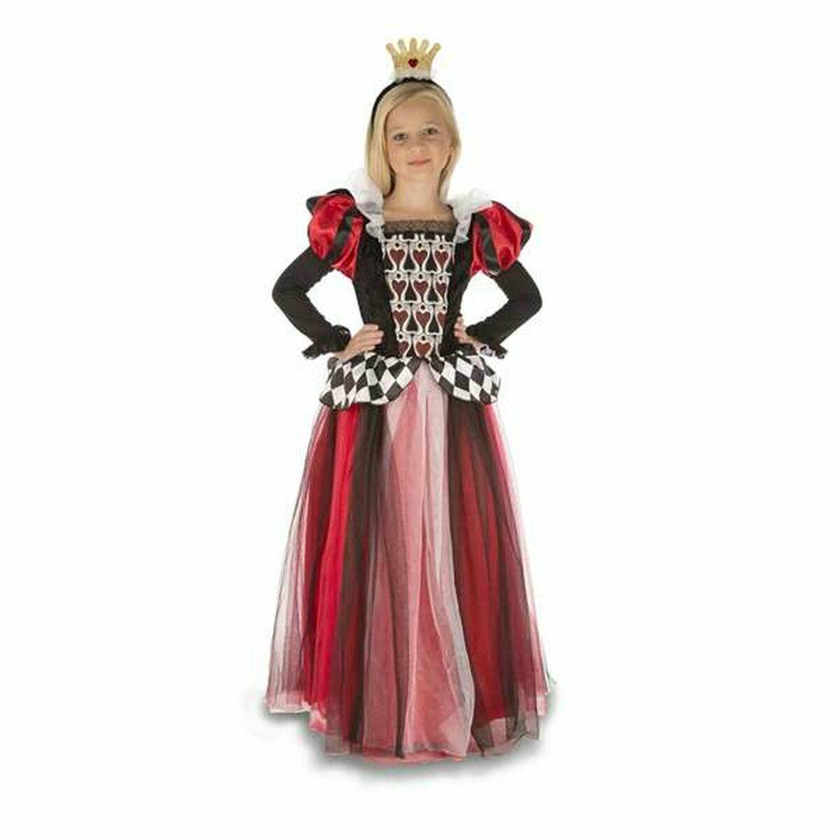 Costume for Children Black/Red Queen of Hearts/5-6 Years