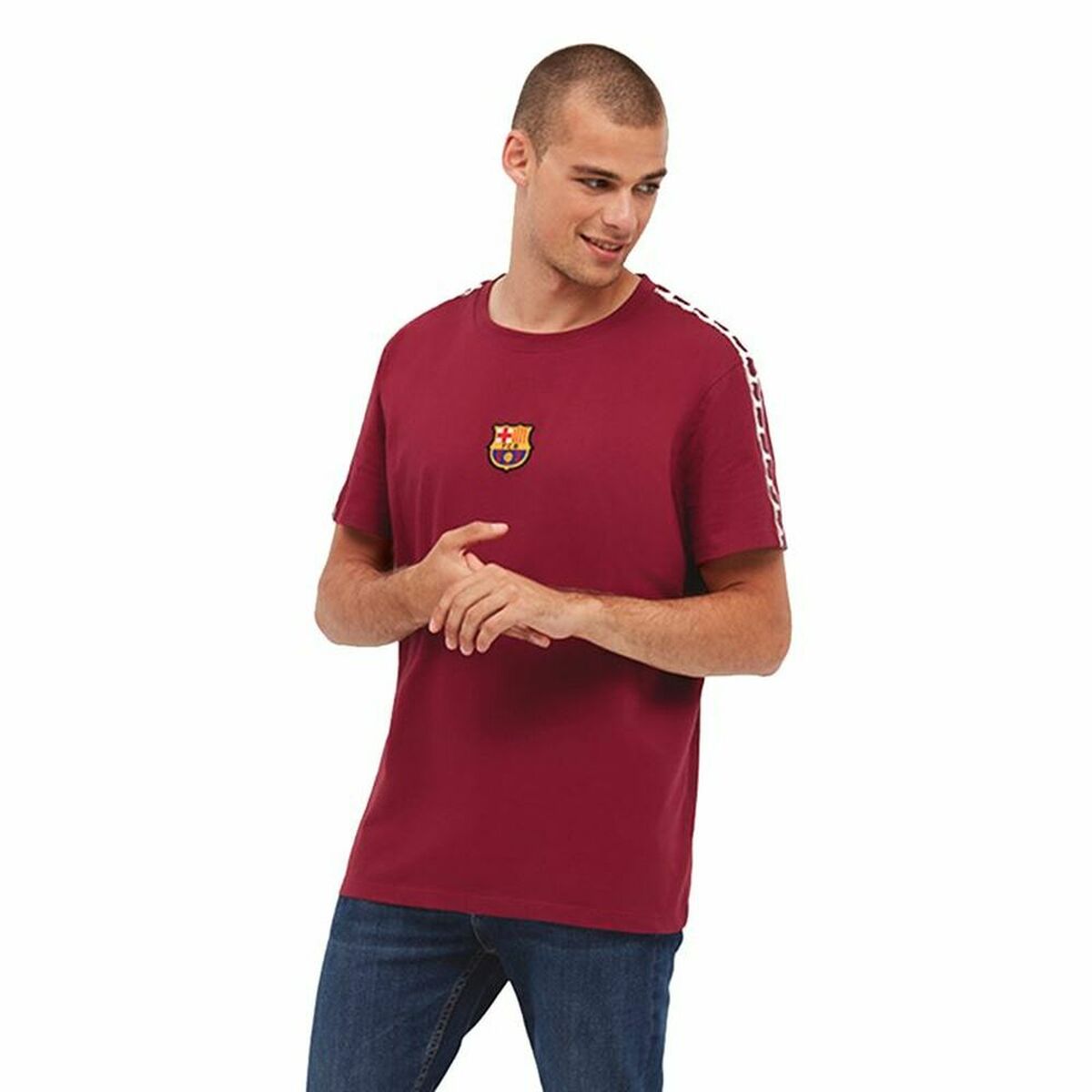 Men's Short-sleeved Football Shirt F.C. Barcelona Brown/M