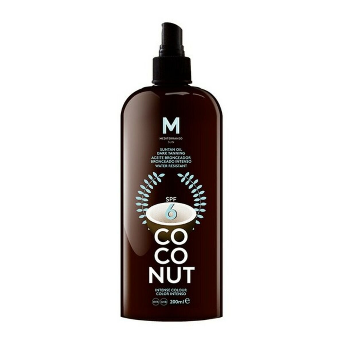 Sun Block Suntan Oil Dark Tanning Mediterraneo Sun/Spf 6 - 100 ml