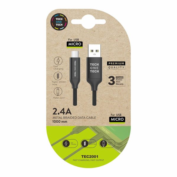 USB Cable to micro USB Tech One Tech Black