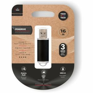 USB stick Tech One Tech TEC3006-16 Black 16 GB