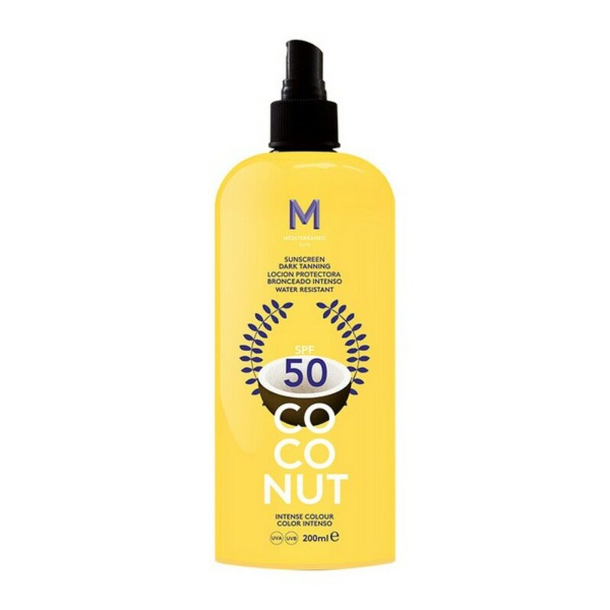 Sun Block Coconut Dark Tanning Mediterraneo Sun/Spf 50 - 100 ml