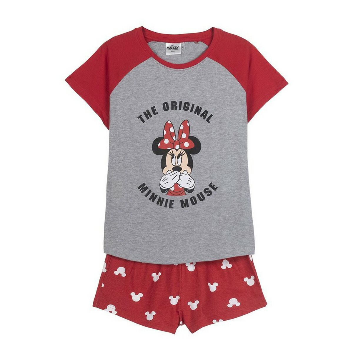 Summer Pyjama Minnie Mouse Red Lady Grey/XS