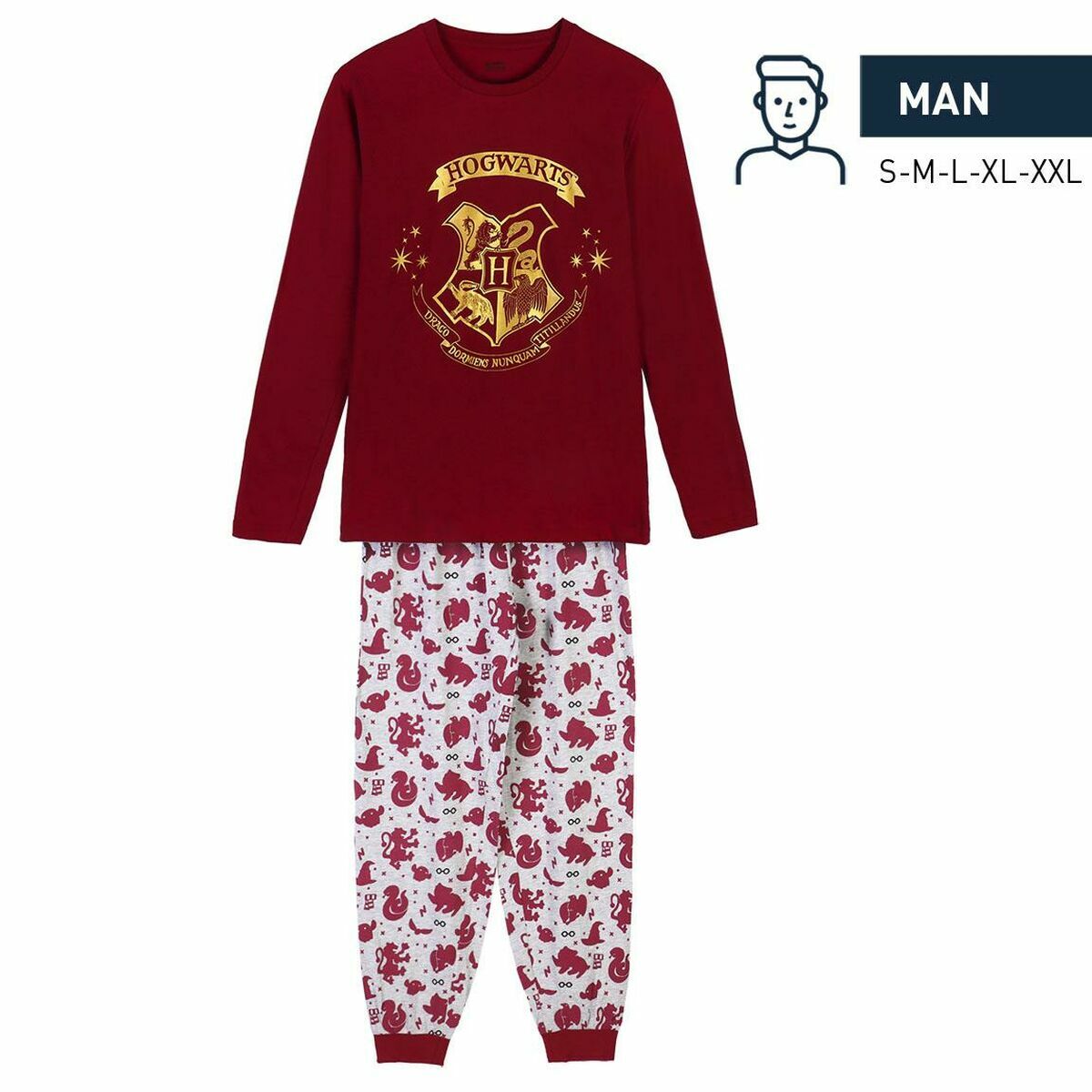Pyjama Harry Potter Red (Adults) Men/XXL