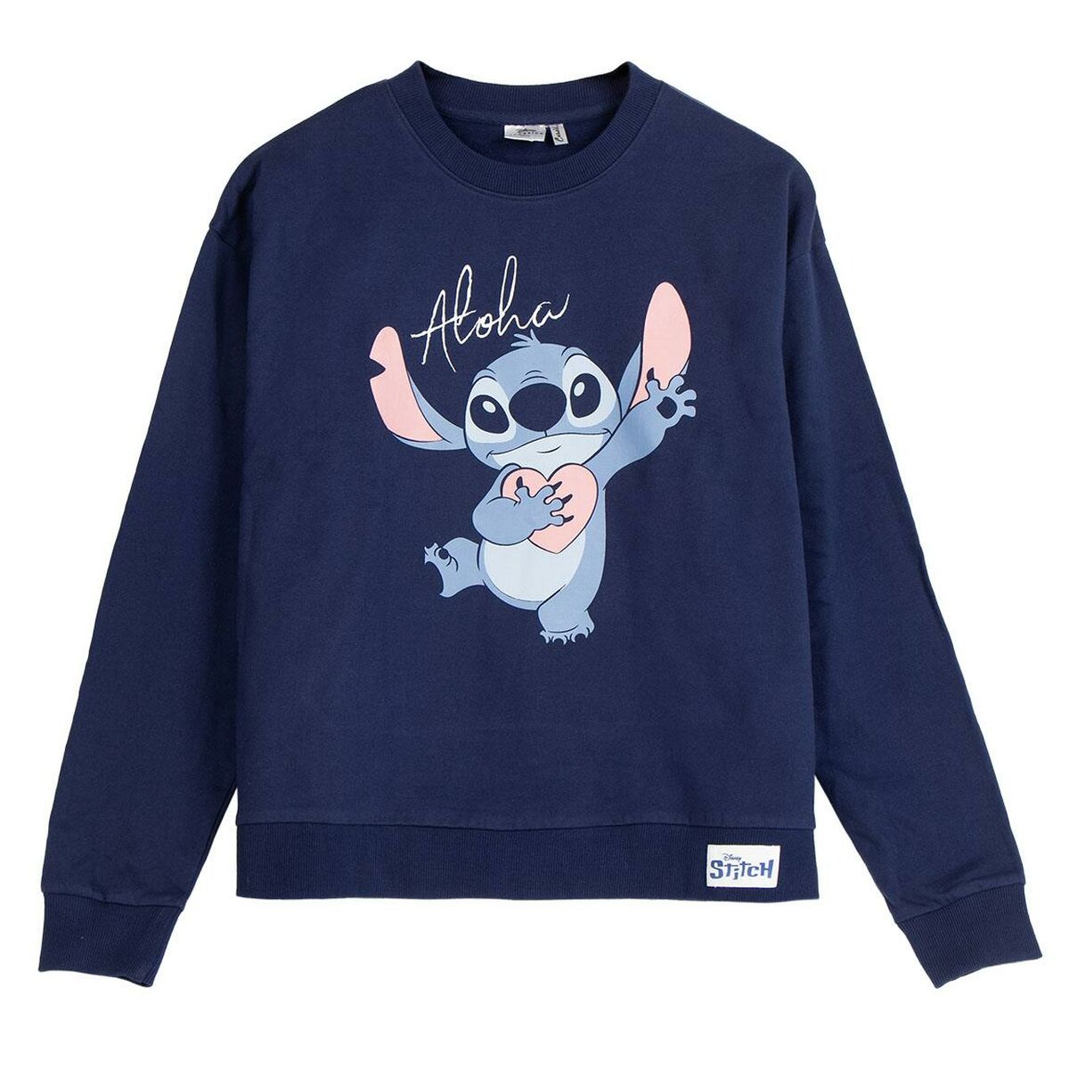 Women’s Sweatshirt without Hood Stitch Dark blue/XS