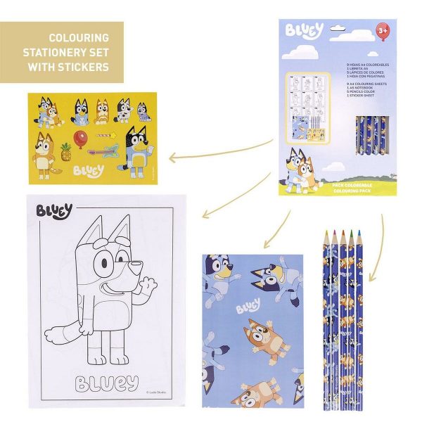 Stationery Set Bluey 16 Pieces