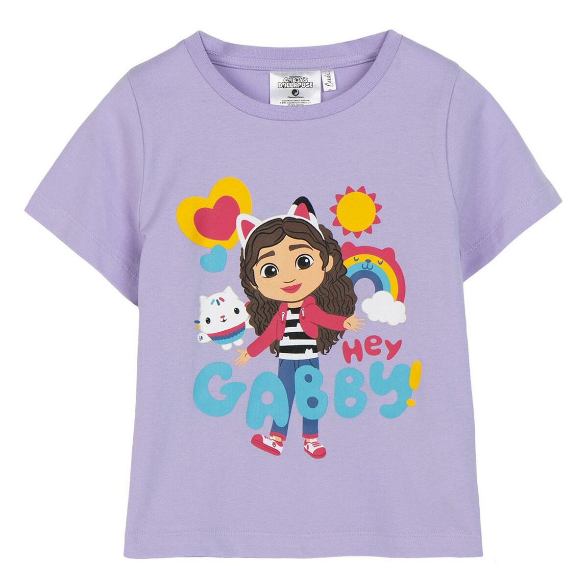 Child's Short Sleeve T-Shirt Gabby's Dollhouse White/6 Years