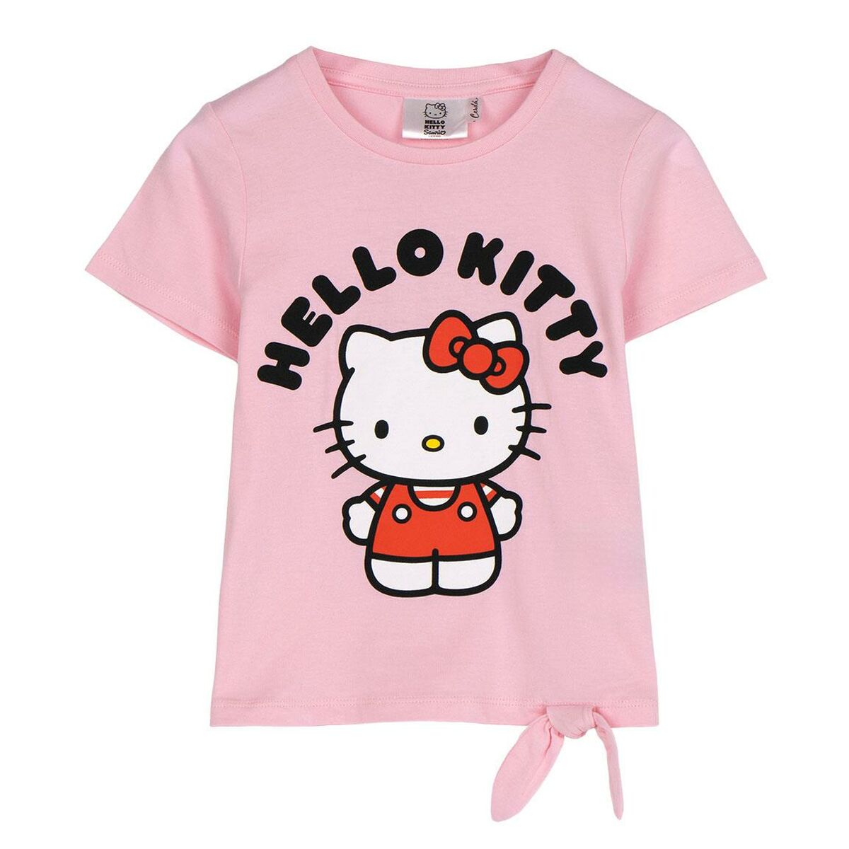 Child's Short Sleeve T-Shirt Hello Kitty Light Pink/6 Years
