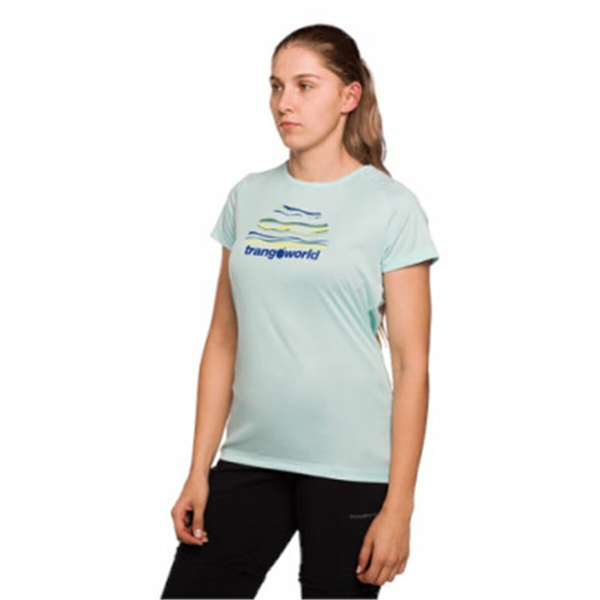 Women’s Short Sleeve T-Shirt Trangoworld Trangoworld Sihl Aquamarine/M