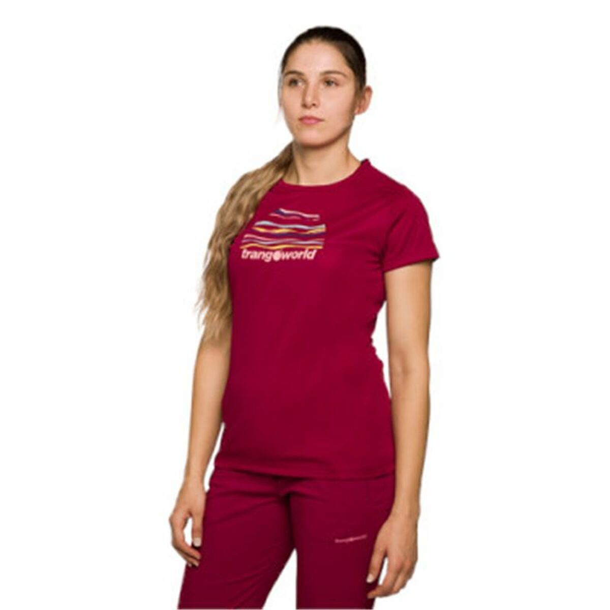 Women’s Short Sleeve T-Shirt Trangoworld Trangoworld Sihl Crimson Red/M