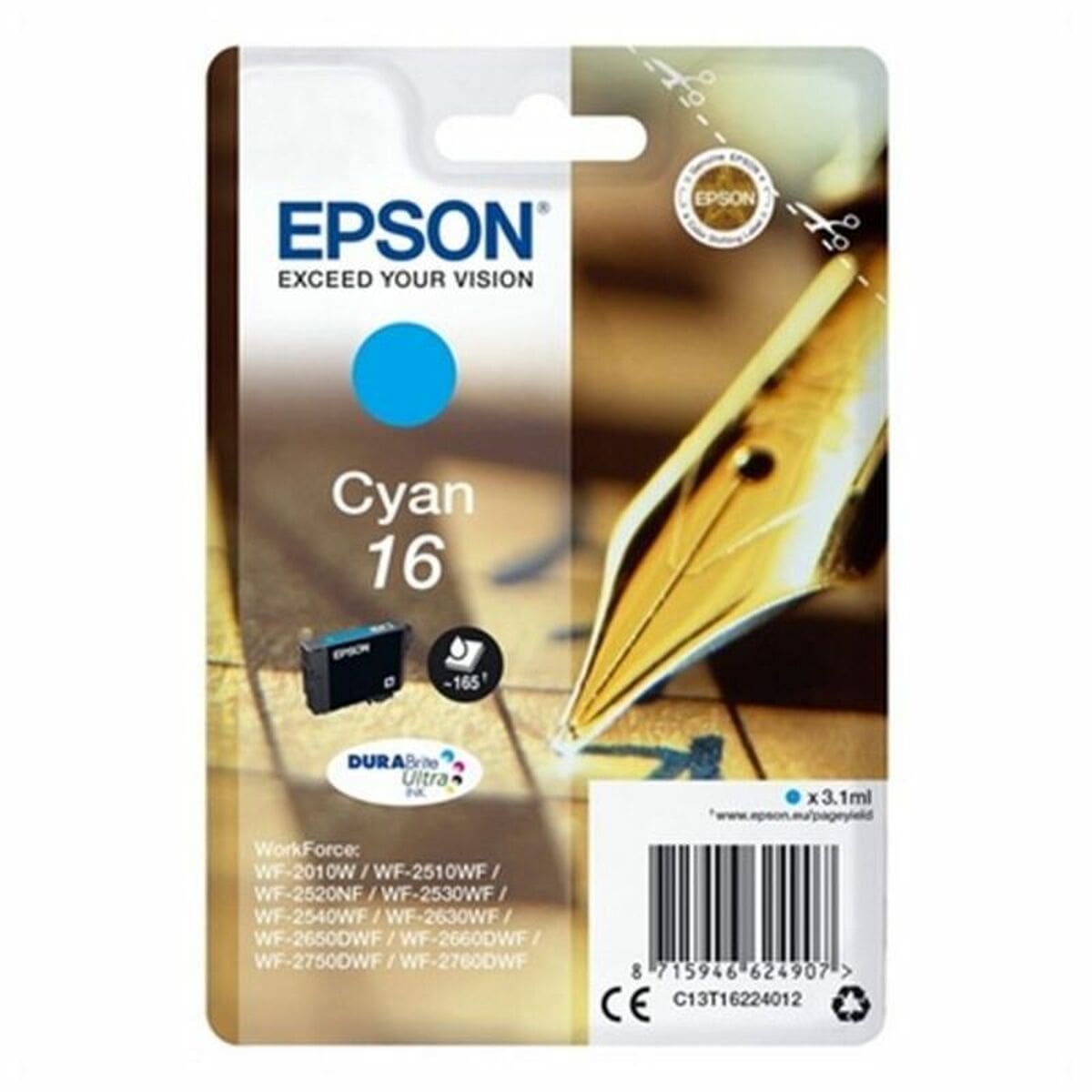 Compatible Ink Cartridge Epson T16/Yellow