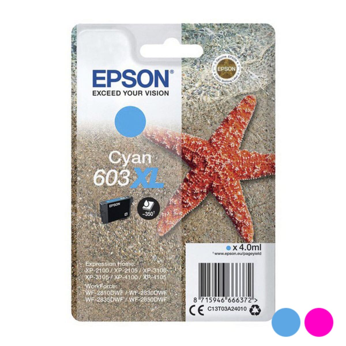 Compatible Ink Cartridge Epson 603XL 4 ml/Yellow
