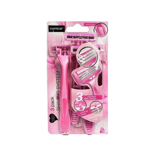 Disposable Razor Sence Pink (3 Units)