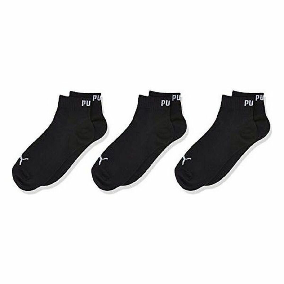 Sports Socks Puma KIDS QUARTER (3 pairs)/White/27-30