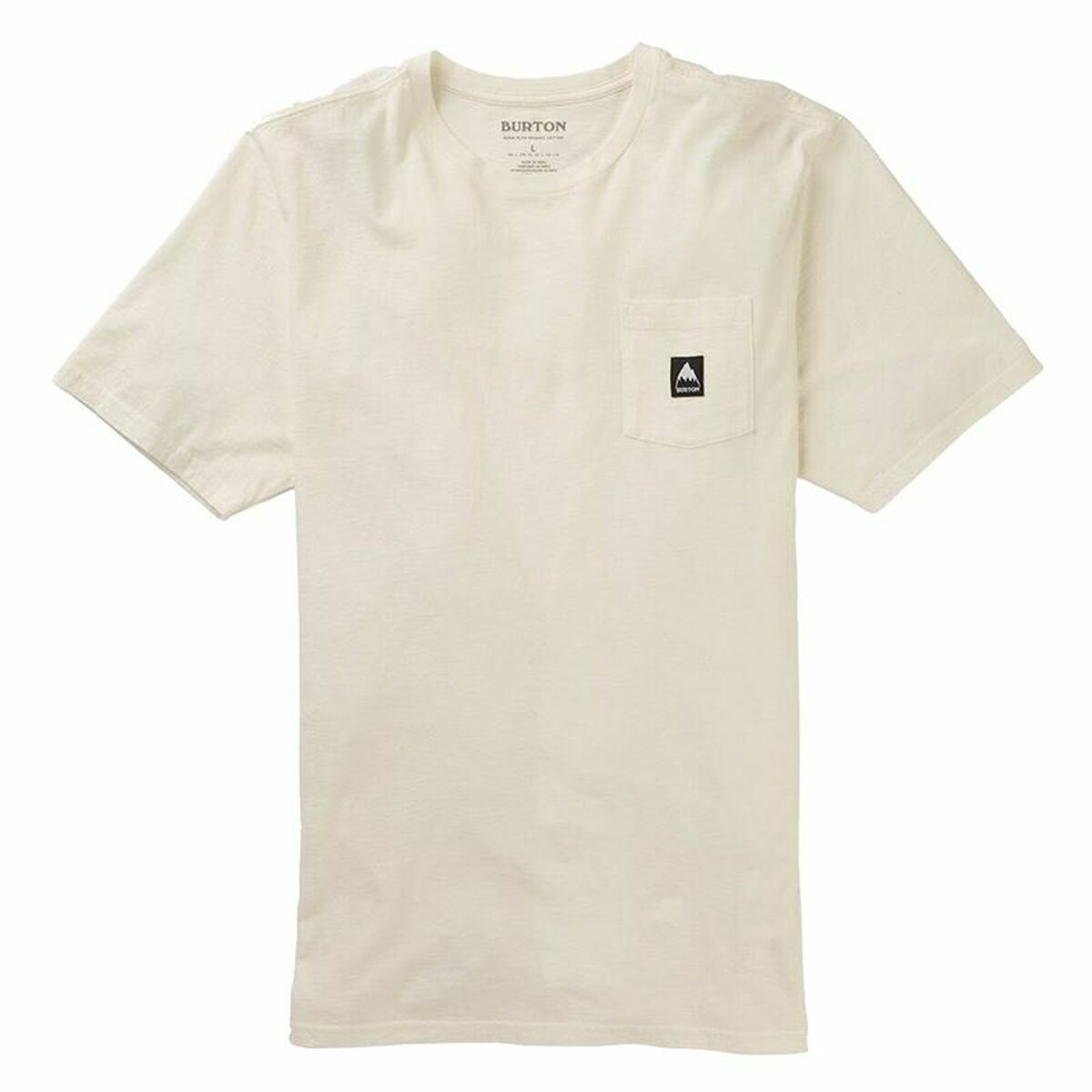 Men’s Short Sleeve T-Shirt Burton Colfax  White Unisex/XL