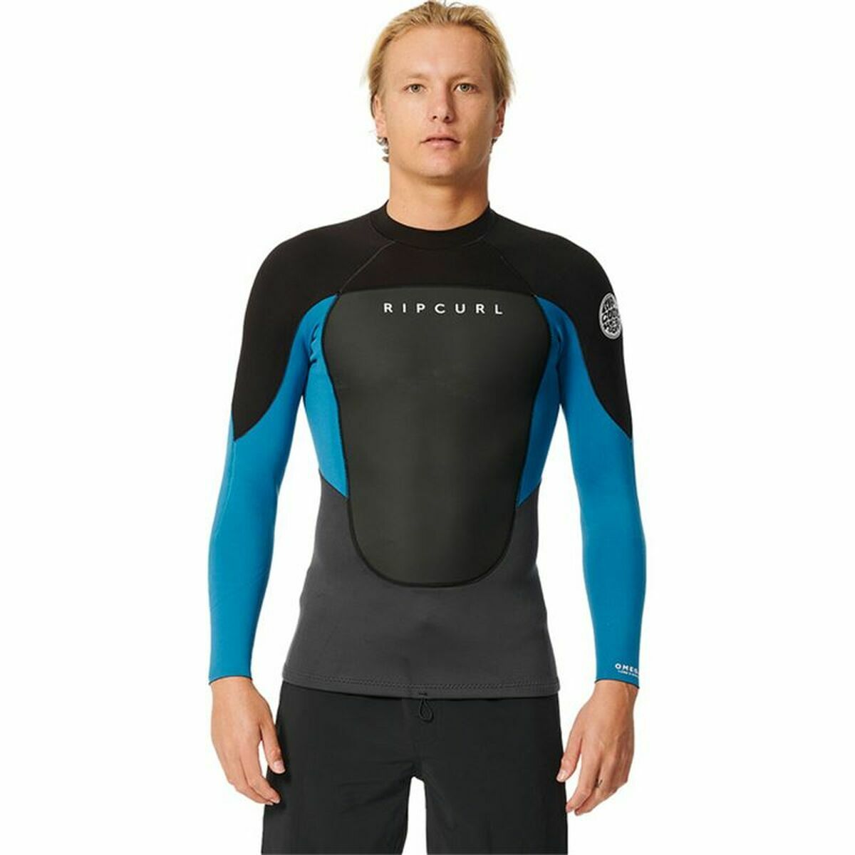 Bathing T-shirt Rip Curl Omega Black Men/XL