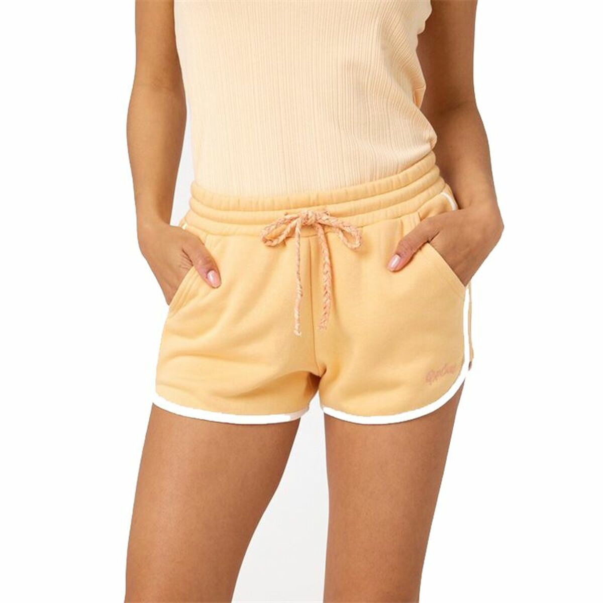 Sports Shorts for Women Rip Curl Assy Yellow Orange Coral/S