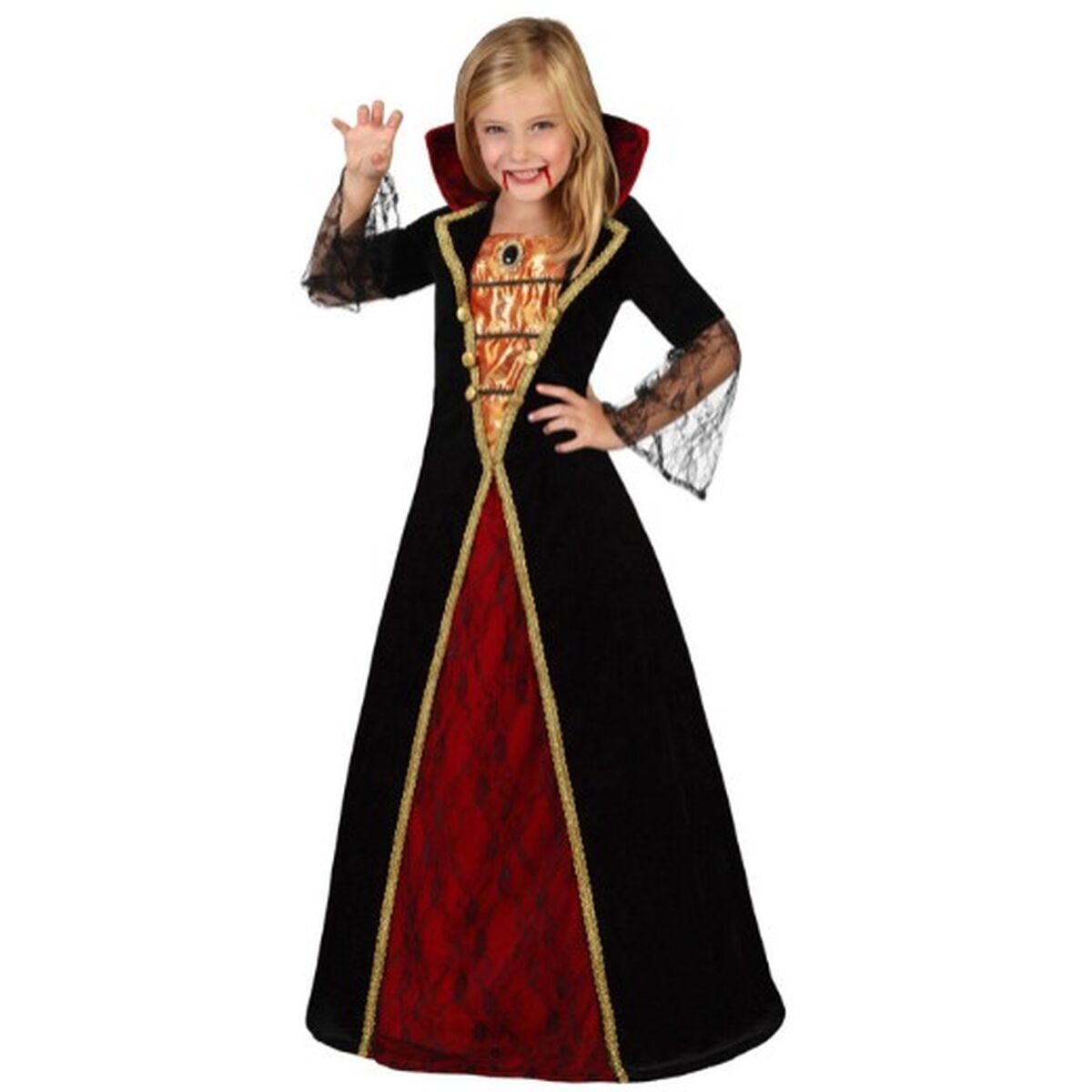 Costume for Children Vampiress Multicolour (1 Piece)/5-6 Years