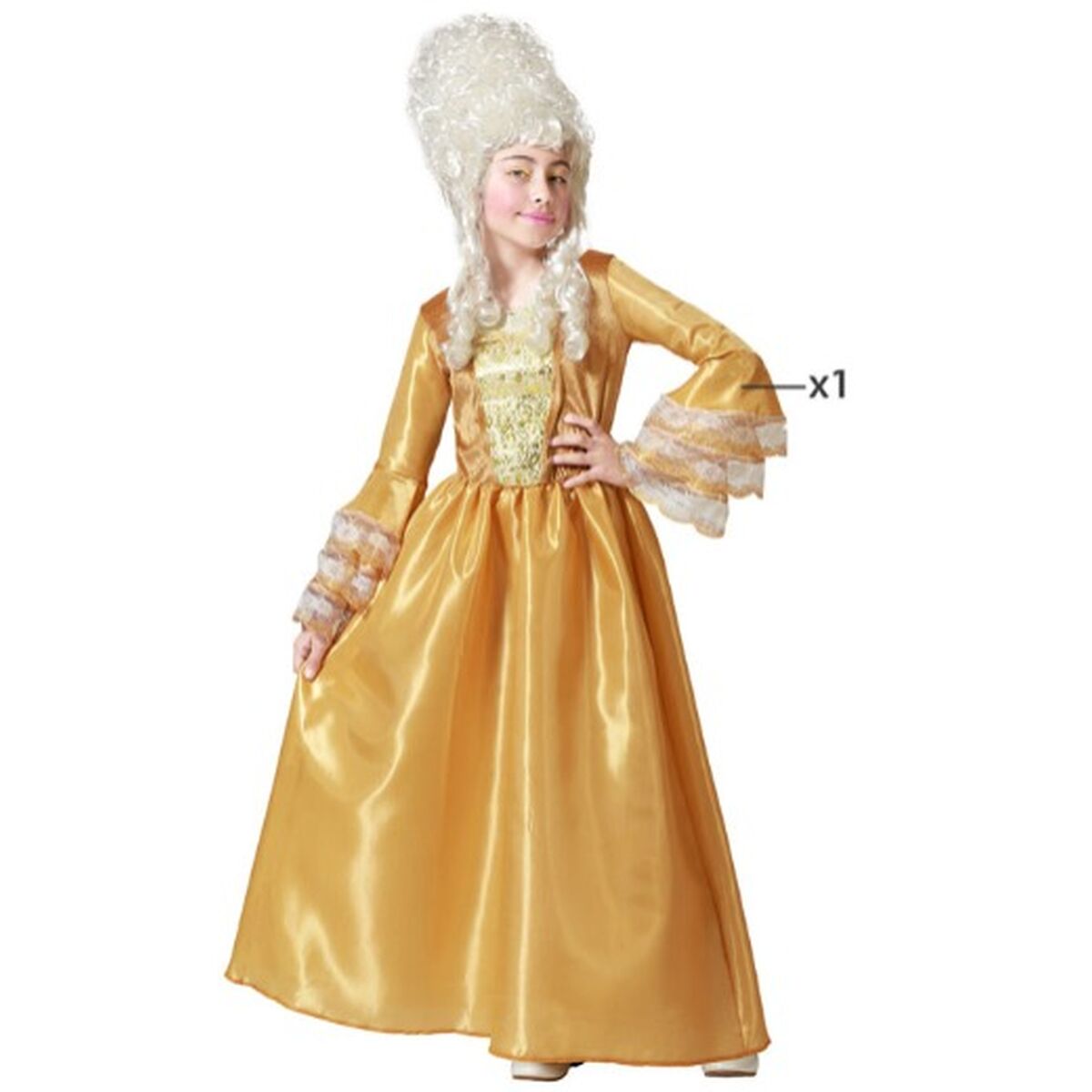 Costume for Children Female Courtesan Golden/3-4 Years