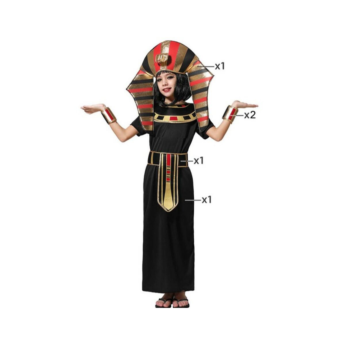Costume for Children Egyptian Woman/3-4 Years