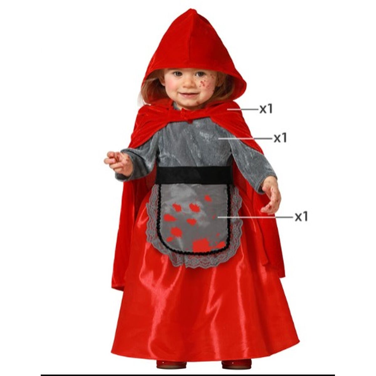 Children's costume Little Red Riding Hood Bloody/24 Months