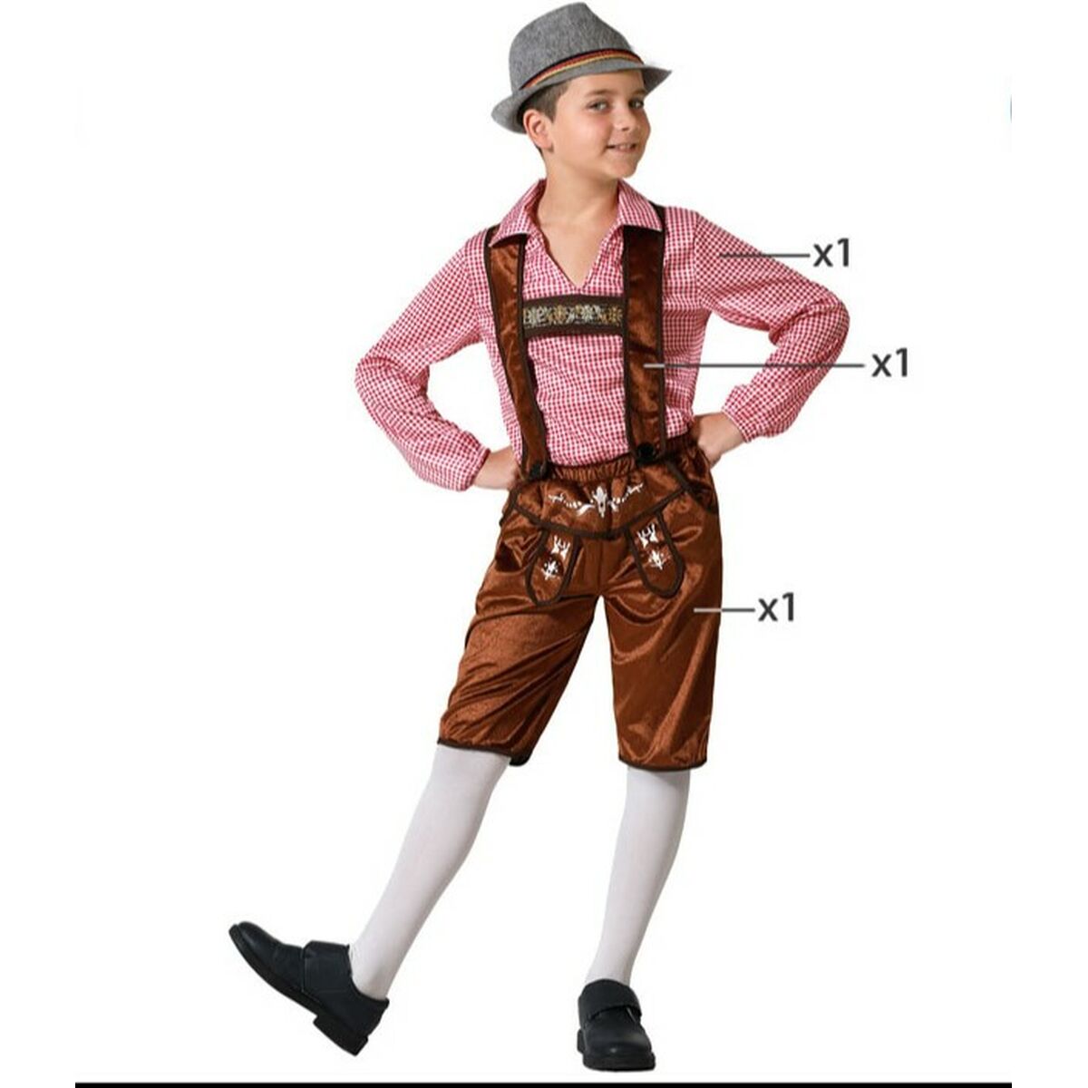 Children's costume Brown German/5-6 Years