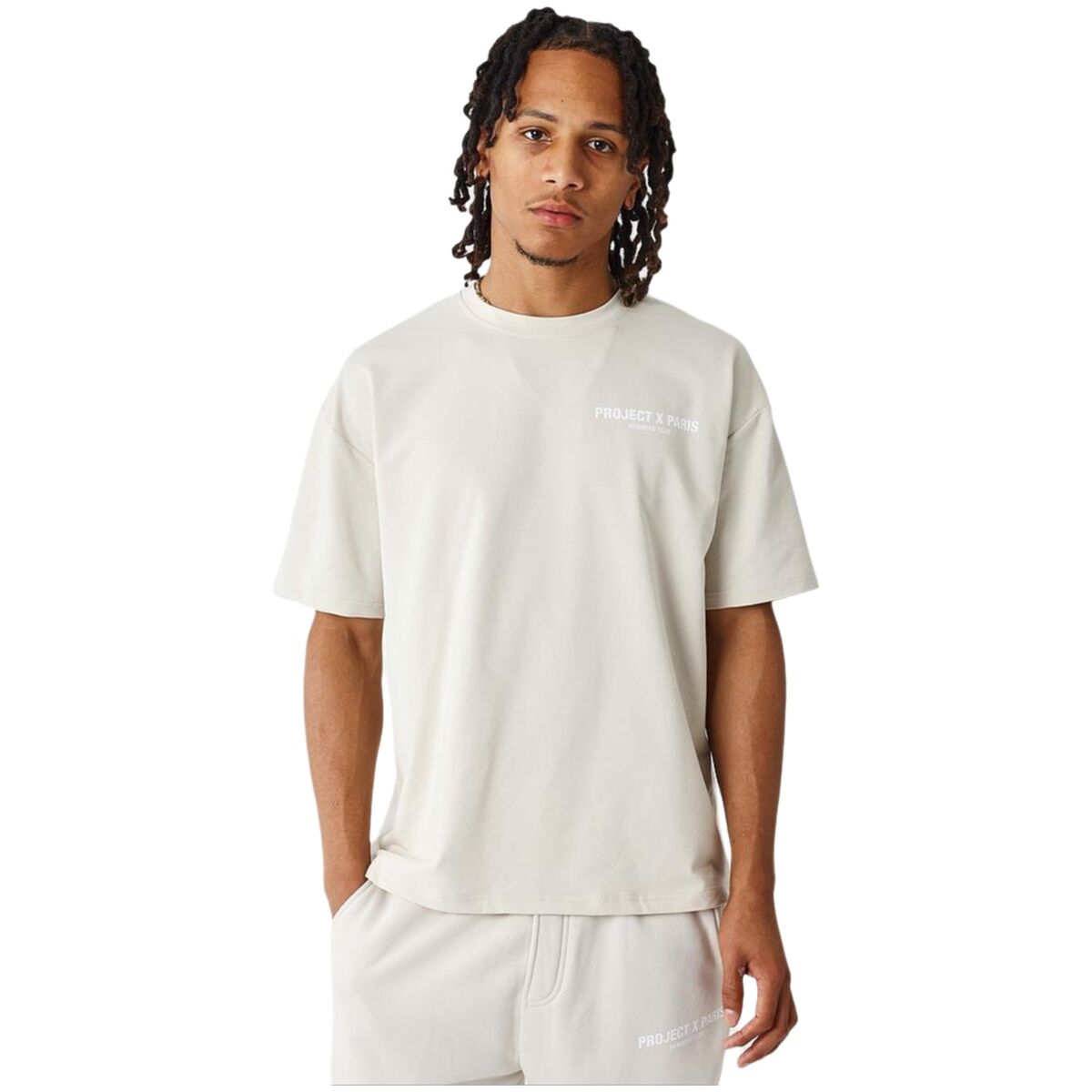Men’s Short Sleeve T-Shirt Project X Paris 2410124 Beige/S