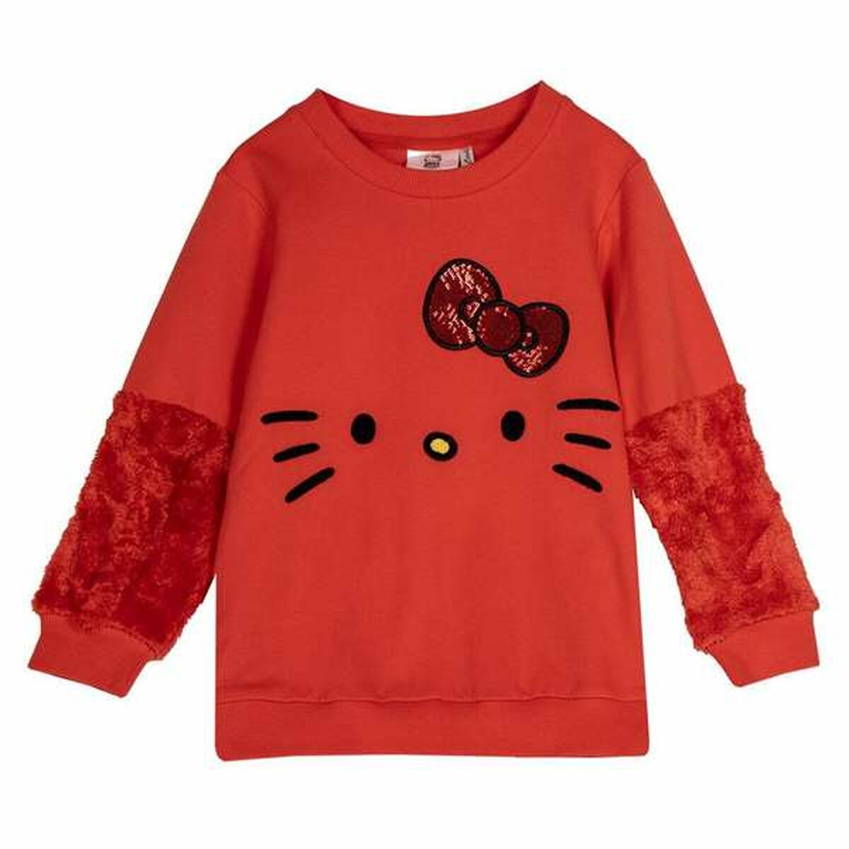 Unisex Sweatshirt without Hood Hello Kitty Red/8 Years