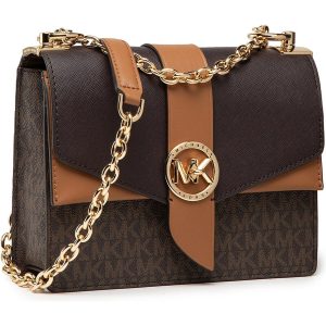Shoulder Bag Michael Kors GREENWICH Brown 21 x 17 x 7 cm