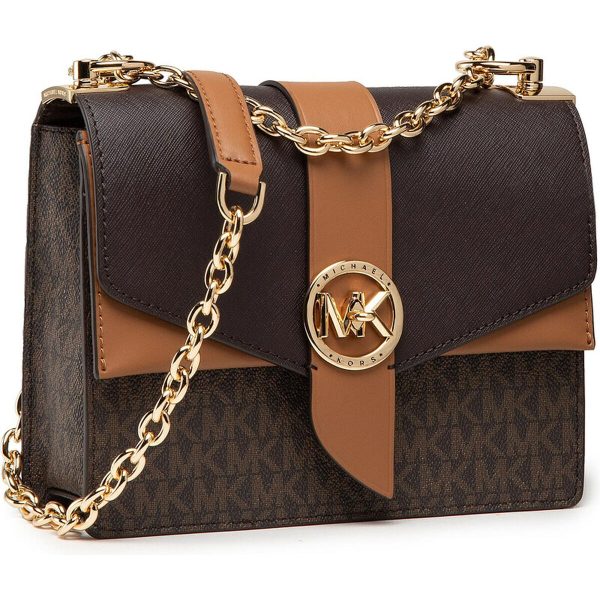 Shoulder Bag Michael Kors GREENWICH Brown 21 x 17 x 7 cm