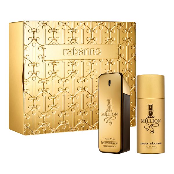 Men's Perfume Set Paco Rabanne 1 Million EDT EDT 2 Pieces