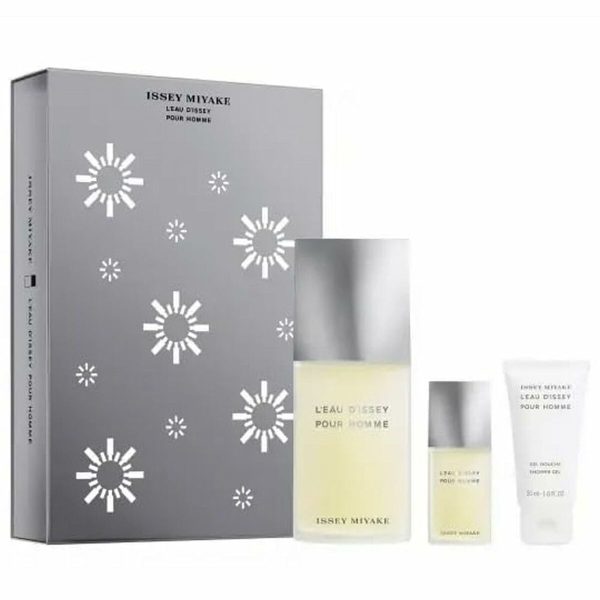Women's Perfume Set Issey Miyake L'Eau d'Issey Pour Homme EDT 3 Pieces