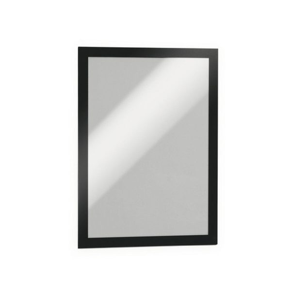 Information Frame Durable Black Transparent Magnetic Plastic 2 Pieces