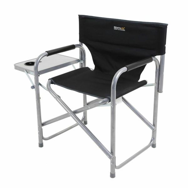 Foldable Camping Chair Regatta Directors Chair Black Multicolour