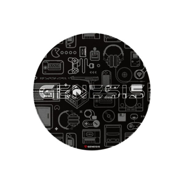 Gaming Mat Genesis Tellur 300 - Gear Ø 100 cm Multicolour Polyester Circular
