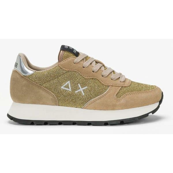 Women's casual trainers SUN68 ALLY GLITTER TEXTILE Z44204 Brown/36 - Image 3