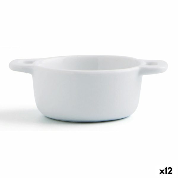 Appetizer Set Quid Gastro Fun White Ceramic 10 x 7 x 4 cm (12 Units)