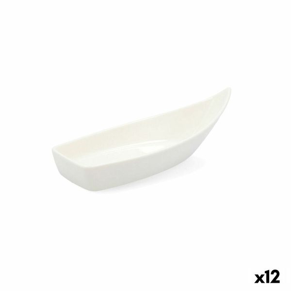 Tasting Set Quid Select White Ceramic (12 Units)