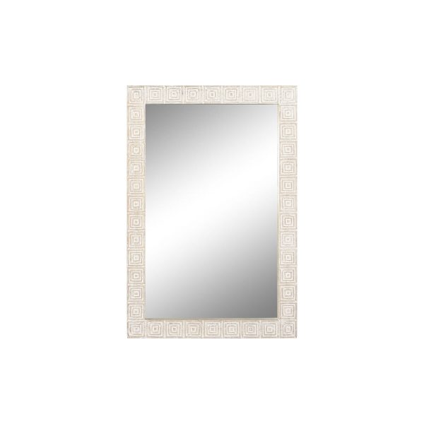 Wall mirror Home ESPRIT White Natural Indian Man 94 x 3 x 140 cm 120 x 3 x 76 cm