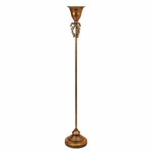 Candle Holder Alexandra House Living Golden Iron 17 x 100 x 17 cm