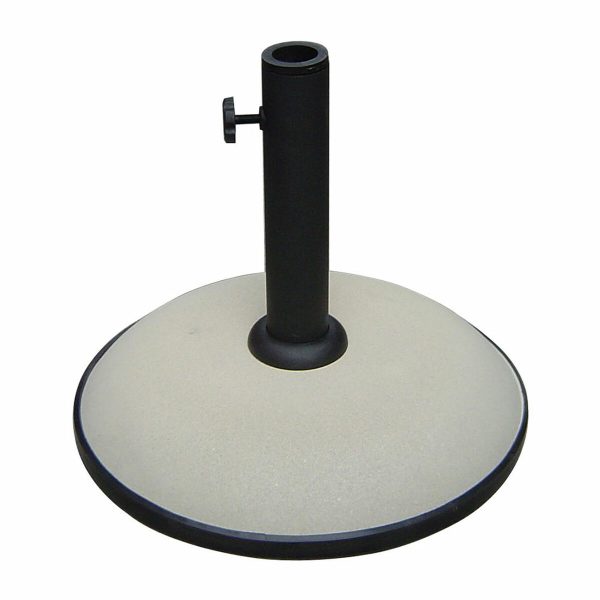 Marbueno Round Umbrella Base Cement 36x29.5 cm 11KG White Garden, Pool, Terrace 10445