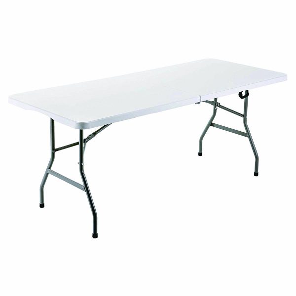 Marbueno Folding Table Resin White 180x70x74 cm Catering, Beach, Camping 10529