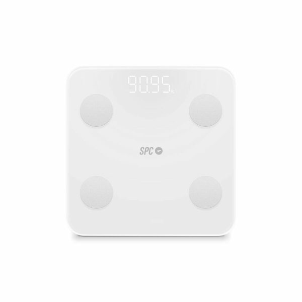 Digital Bathroom Scales SPC ATENEA FIT 3 White Tempered Glass 180 kg 150 kg 1,5 Kg