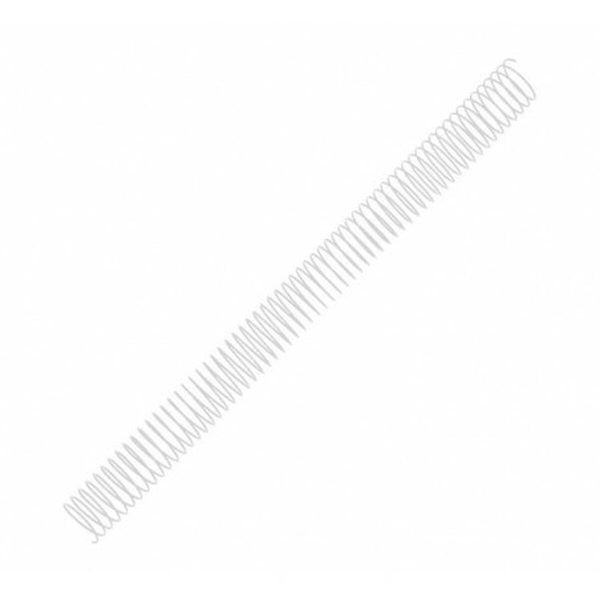 Binding Spirals Fellowes 100 Units White Metal Ø 12 mm
